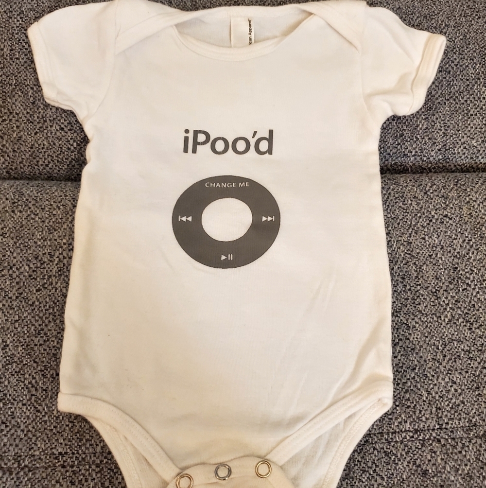 Baby Ipoo'd Printed Onesie